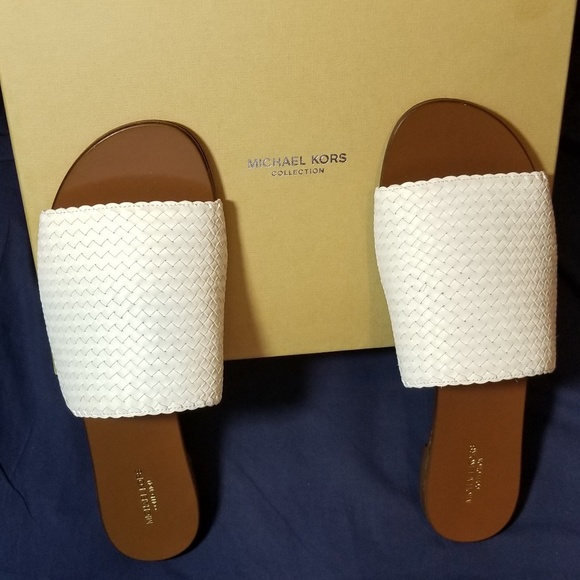 Michael Kors Leather Mesh, Women Sz 9.5 White - Picture 3 of 4